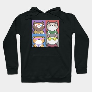 Pixel Cat Tile 008 Hoodie